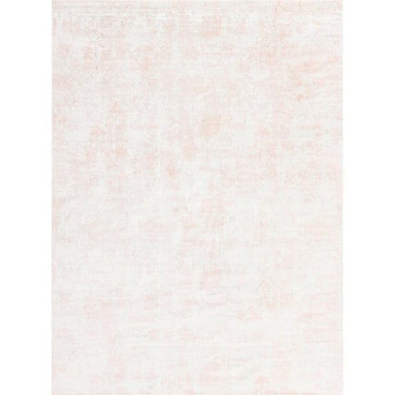 Rugs.com Aurora Collection Rug – 8' x 10' Oval Carnation Pink Low Rug Perfect For Living Rooms, Large Dining Rooms, Open Floorplans