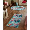 thumbnail image 1 of Rugs.com Azalea Collection Rug – 12 Ft Runner Aqua Medium Rug Perfect For Hallways, Entryways, 1 of 8
