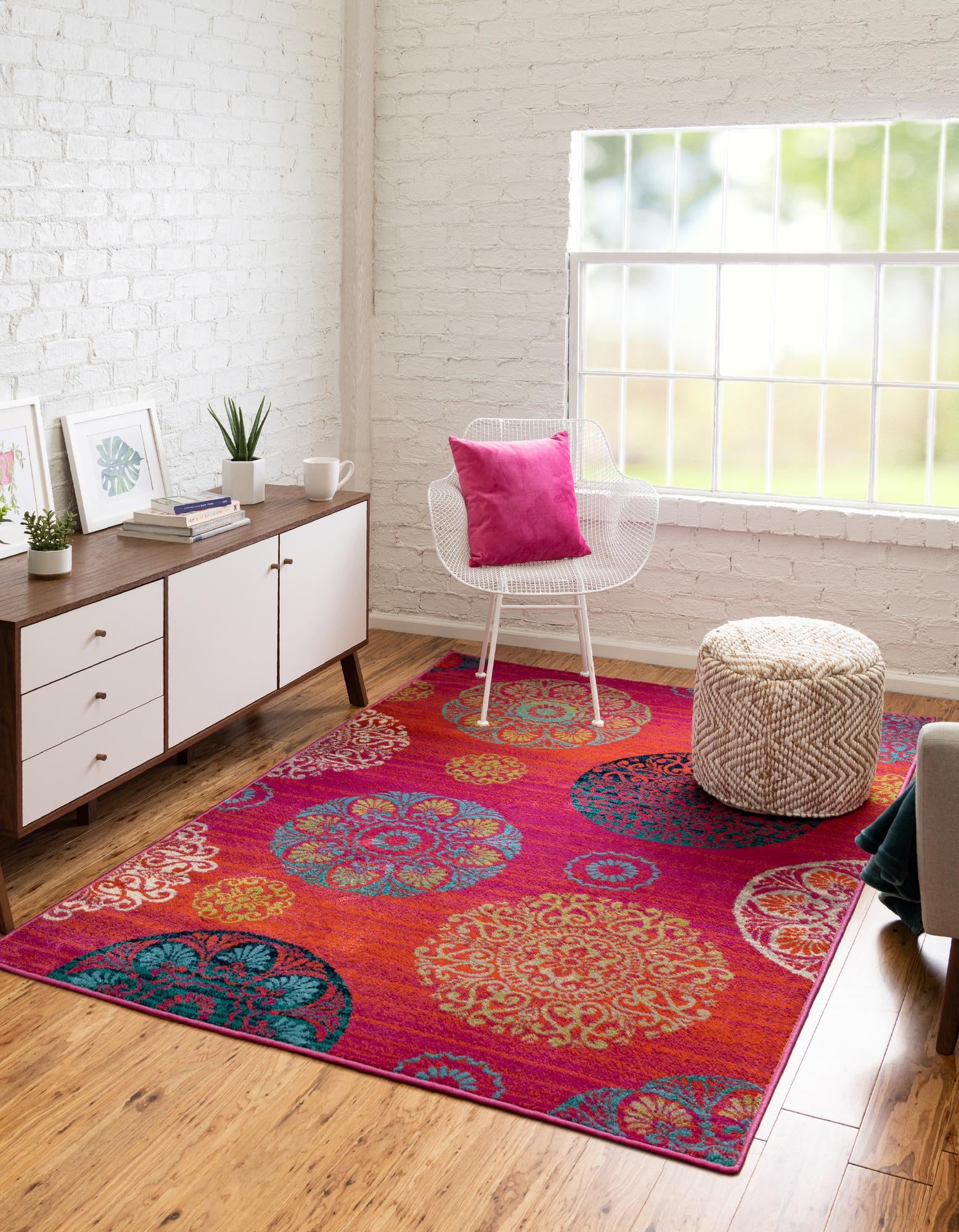 Rugs.com Azalea Collection Rug – 5' x 8' Rust Red Medium Rug Perfect ...
