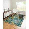 thumbnail image 1 of Rugs.com Azalea Collection Rug – 8' x 10' Blue Medium Rug Perfect For Living Rooms, Large Dining Rooms, Open Floorplans, 1 of 8