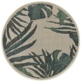 thumbnail image 1 of Rugs.com Baja Outdoor Collection Rug – 3 Ft Round Ivory Medium Rug Perfect For Kitchens, Dining Rooms, 1 of 9