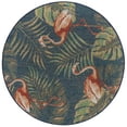 thumbnail image 1 of Rugs.com Baja Outdoor Collection Rug – 3 Ft Round Navy Blue Medium Rug Perfect For Kitchens, Dining Rooms, 1 of 1
