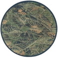 thumbnail image 1 of Rugs.com Baja Outdoor Collection Rug – 5 Ft Round Blue Medium Rug Perfect For Kitchens, Dining Rooms, 1 of 1