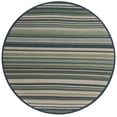 thumbnail image 1 of Rugs.com Baja Outdoor Collection Rug – 8 Ft Round Blue Medium Rug Perfect For Kitchens, Dining Rooms, 1 of 1