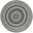 thumbnail image 1 of Rugs.com Baja Outdoor Collection Rug – 8 Ft Round Blue Medium Rug Perfect For Kitchens, Dining Rooms, 1 of 1