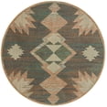 thumbnail image 1 of Rugs.com Baja Outdoor Collection Rug – 8 Ft Round Multi Medium Rug Perfect For Kitchens, Dining Rooms, 1 of 1