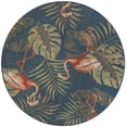 thumbnail image 1 of Rugs.com Baja Outdoor Collection Rug – 8 Ft Round Navy Blue Medium Rug Perfect For Kitchens, Dining Rooms, 1 of 1