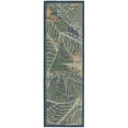 thumbnail image 1 of Rugs.com Baja Outdoor Collection Rug – 8 Ft Runner Blue Medium Rug Perfect For Hallways, Entryways, 1 of 1
