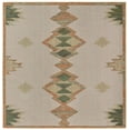 thumbnail image 1 of Rugs.com Baja Outdoor Collection Rug – 8 Ft Square Ivory Medium Rug Perfect For Living Rooms, Kitchens, Entryways, 1 of 1