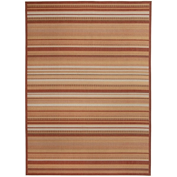 Rugs.com Baja Outdoor Collection Rug – 9' x 12' Burgundy Medium Rug Perfect For Living Rooms, Large Dining Rooms, Open Floorplans