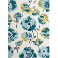 thumbnail image 1 of Rugs.com Bloom Collection Rug – 10' x 14' White Medium-Pile Rug Perfect For Living Rooms, Large Dining Rooms, Open Floorplans, 1 of 6