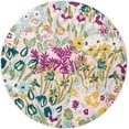 thumbnail image 1 of Rugs.com Bloom Collection Rug – 6 Ft Round Pink Medium-Pile Rug Perfect For Kitchens, Dining Rooms, 1 of 6