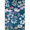 thumbnail image 1 of Rugs.com Bloom Collection Rug – 6' x 9' Navy Blue Medium-Pile Rug Perfect For Bedrooms, Dining Rooms, Living Rooms, 1 of 6