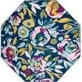 thumbnail image 1 of Rugs.com Bloom Collection Rug – 7 Ft Octagon Navy Blue Medium-Pile Rug Perfect For Living Rooms, Kitchens, Entryways, 1 of 1