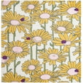 thumbnail image 1 of Rugs.com Bloom Collection Rug – 8 Ft Square White Medium-Pile Rug Perfect For Living Rooms, Kitchens, Entryways, 1 of 1