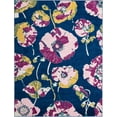 thumbnail image 1 of Rugs.com Bloom Collection Rug – 8' x 10' Navy Blue Medium-Pile Rug Perfect For Living Rooms, Large Dining Rooms, Open Floorplans, 1 of 1