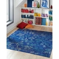 thumbnail image 1 of Rugs.com Blossom Collection Rug – 10 Ft Square Blue Medium Rug Perfect For Living Rooms, Kitchens, Entryways, 1 of 8