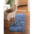 thumbnail image 1 of Rugs.com Blossom Collection Rug – 12 Ft Runner Blue Medium Rug Perfect For Hallways, Entryways, 1 of 8