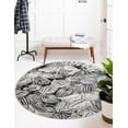 thumbnail image 1 of Rugs.com Blossom Collection Rug – 3 Ft Round Charcoal Medium Rug Perfect For Kitchens, Dining Rooms, 1 of 9