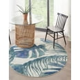 thumbnail image 1 of Rugs.com Blossom Collection Rug – 5 Ft Round Ivory Medium Rug Perfect For Kitchens, Dining Rooms, 1 of 9