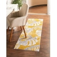 thumbnail image 1 of Rugs.com Blossom Collection Rug – 6 Ft Runner Yellow Medium Rug Perfect For Hallways, Entryways, 1 of 8