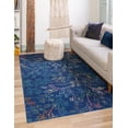 thumbnail image 1 of Rugs.com Blossom Collection Rug – 8' x 10' Blue Medium Rug Perfect For Living Rooms, Large Dining Rooms, Open Floorplans, 1 of 8