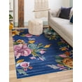 thumbnail image 1 of Rugs.com Blossom Collection Rug – 8' x 10' Blue Medium Rug Perfect For Living Rooms, Large Dining Rooms, Open Floorplans, 1 of 8