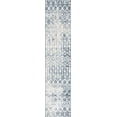 thumbnail image 1 of Rugs.com Bohemian Trellis Collection Rug – 12 Ft Runner Vintage Blue Low Rug Perfect For Hallways, Entryways, 1 of 8