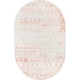 thumbnail image 1 of Rugs.com Bohemian Trellis Collection Rug – 5' x 8' Oval Dusty Rose Low Rug Perfect For Living Rooms, Large Dining Rooms, Open Floorplans, 1 of 9