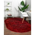 thumbnail image 1 of Rugs.com Bokhara Collection Rug – 3' x 5' Oval Red Low Rug Perfect For Living Rooms, Large Dining Rooms, Open Floorplans, 1 of 8
