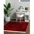 thumbnail image 1 of Rugs.com Bokhara Collection Rug – 4 Ft Square Red Low Rug Perfect For Living Rooms, Kitchens, Entryways, 1 of 8