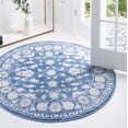 thumbnail image 1 of Rugs.com Boston Collection Rug – 3 Ft Round Blue Low-Pile Rug Perfect For Kitchens, Dining Rooms, 1 of 9