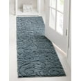 thumbnail image 1 of Rugs.com Botanical Shag Collection Rug – 10 Ft Runner Blue Shag Rug Perfect For Hallways, Entryways, 1 of 8