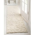 thumbnail image 1 of Rugs.com Botanical Shag Collection Rug – 10 Ft Runner Ivory Shag Rug Perfect For Hallways, Entryways, 1 of 7