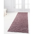 thumbnail image 1 of Rugs.com Botanical Shag Collection Rug – 10 Ft Runner Violet Shag Rug Perfect For Hallways, Entryways, 1 of 9