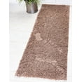 thumbnail image 1 of Rugs.com Botanical Shag Collection Rug – 6 Ft Runner Brown Shag Rug Perfect For Hallways, Entryways, 1 of 9