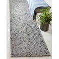 thumbnail image 1 of Rugs.com Botanical Shag Collection Rug – 6 Ft Runner Gray Shag Rug Perfect For Hallways, Entryways, 1 of 9