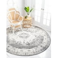 thumbnail image 1 of Rugs.com Brighella Collection Rug – 4 Ft Round Gray Medium Rug Perfect For Kitchens, Dining Rooms, 1 of 9