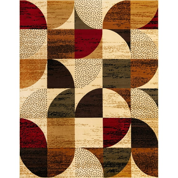 Rugs.com Cafe Collection Rug – 2' x 3' Multi Medium-Pile Rug Perfect For Living Rooms, Large Dining Rooms, Open Floorplans