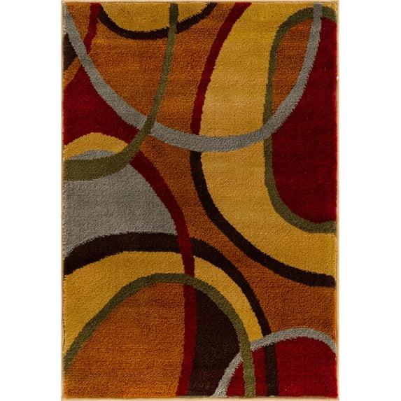 Rugs.com Cafe Collection Rug – 2' x 3' Multi Medium-Pile Rug Perfect For Living Rooms, Large Dining Rooms, Open Floorplans