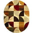 thumbnail image 1 of Rugs.com Cafe Collection Rug – 8' x 10' Oval Multi Medium-Pile Rug Perfect For Living Rooms, Large Dining Rooms, Open Floorplans, 1 of 1