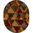 thumbnail image 1 of Rugs.com Cafe Collection Rug – 8' x 10' Oval Multi Medium-Pile Rug Perfect For Living Rooms, Large Dining Rooms, Open Floorplans, 1 of 1