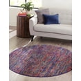 thumbnail image 1 of Rugs.com Calypso Collection Rug – 4 Ft Round Multi Medium Rug Perfect For Kitchens, Dining Rooms, 1 of 8