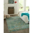 thumbnail image 1 of Rugs.com Calypso Collection Rug – 4' x 6' Aqua Medium Rug Perfect For Entryways, Kitchens, Breakfast Nooks, Accent Pieces, 1 of 8