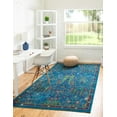 thumbnail image 1 of Rugs.com Calypso Collection Rug – 4' x 6' Navy Blue Medium Rug Perfect For Entryways, Kitchens, Breakfast Nooks, Accent Pieces, 1 of 8