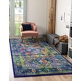 thumbnail image 1 of Rugs.com Calypso Collection Rug – 4' x 6' Navy Blue Medium Rug Perfect For Entryways, Kitchens, Breakfast Nooks, Accent Pieces, 1 of 8