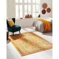 thumbnail image 1 of Rugs.com Calypso Collection Rug – 4' x 6' Yellow Medium Rug Perfect For Entryways, Kitchens, Breakfast Nooks, Accent Pieces, 1 of 8