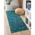 thumbnail image 1 of Rugs.com Calypso Collection Rug – 6 Ft Runner Navy Blue Medium Rug Perfect For Hallways, Entryways, 1 of 8