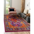 thumbnail image 1 of Rugs.com Calypso Collection Rug – 9' x 12' Fuchsia Medium Rug Perfect For Living Rooms, Large Dining Rooms, Open Floorplans, 1 of 9