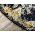 thumbnail image 1 of Rugs.com Carnevale Collection Rug – 4 Ft Round Navy Blue Medium Rug Perfect For Kitchens, Dining Rooms, 1 of 9
